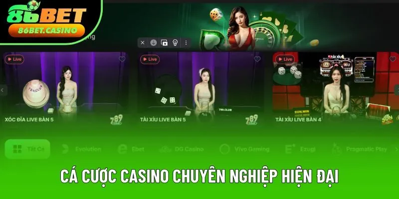 Cá cược casino chuyên nghiệp hiện đại