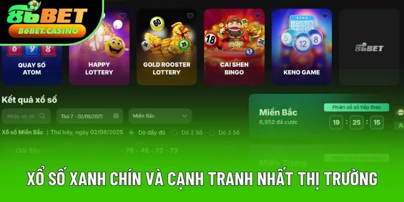 Xổ số xanh chín và cạnh tranh nhất thị trường